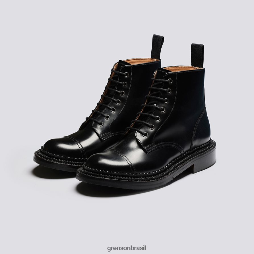 mulheres Grenson preto demi botas 04NFHP260