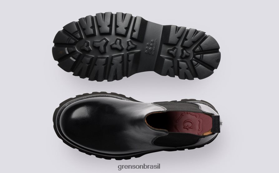 mulheres Grenson preto harlow botas 04NFHP269