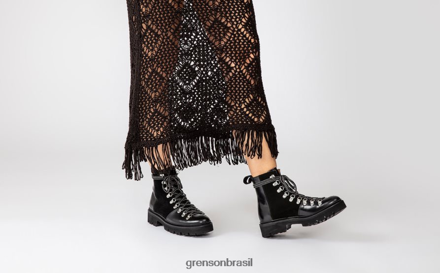 mulheres Grenson preto nanette botas 04NFHP275
