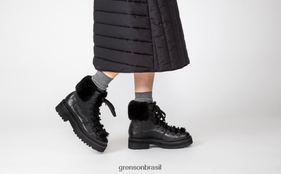 mulheres Grenson preto nettie botas 04NFHP302