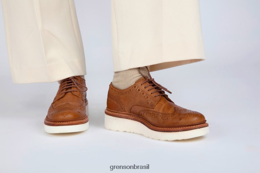 mulheres Grenson natural ava sapatos brogues 04NFHP329