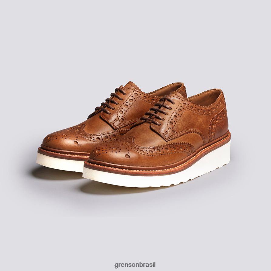 mulheres Grenson natural ava sapatos brogues 04NFHP329