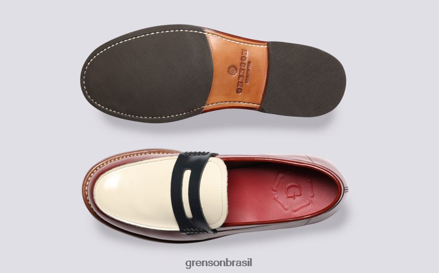 mulheres Grenson Borgonha Lynn mocassins 04NFHP231