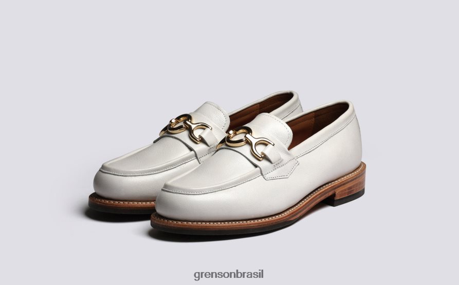 mulheres Grenson branco nina mocassins 04NFHP250