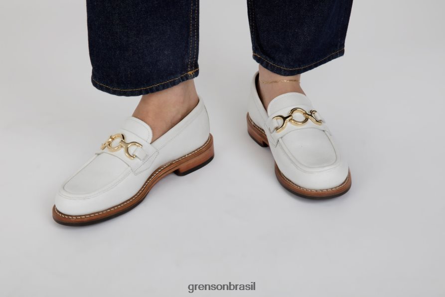 mulheres Grenson branco nina mocassins 04NFHP250