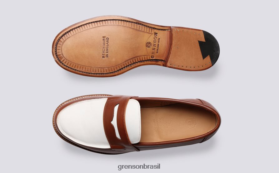 mulheres Grenson conhaque epsom mocassins 04NFHP237
