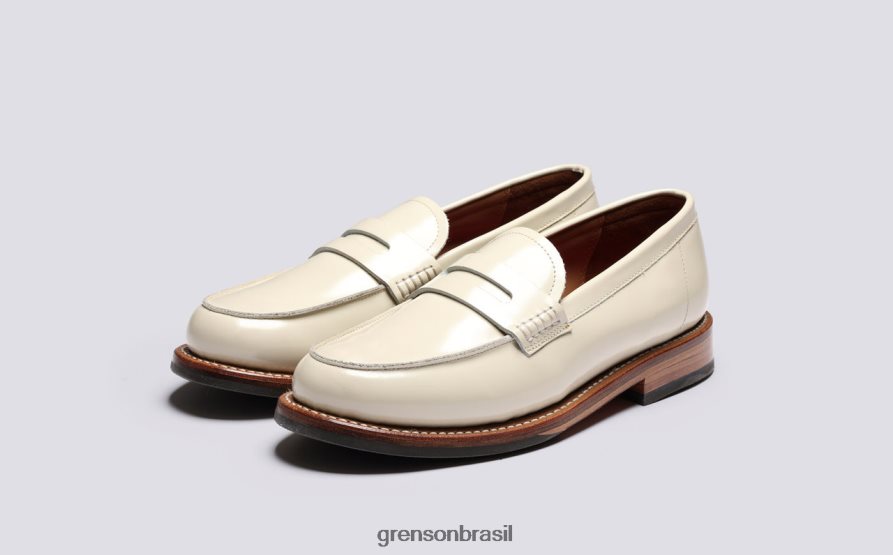 mulheres Grenson creme Lynn mocassins 04NFHP256