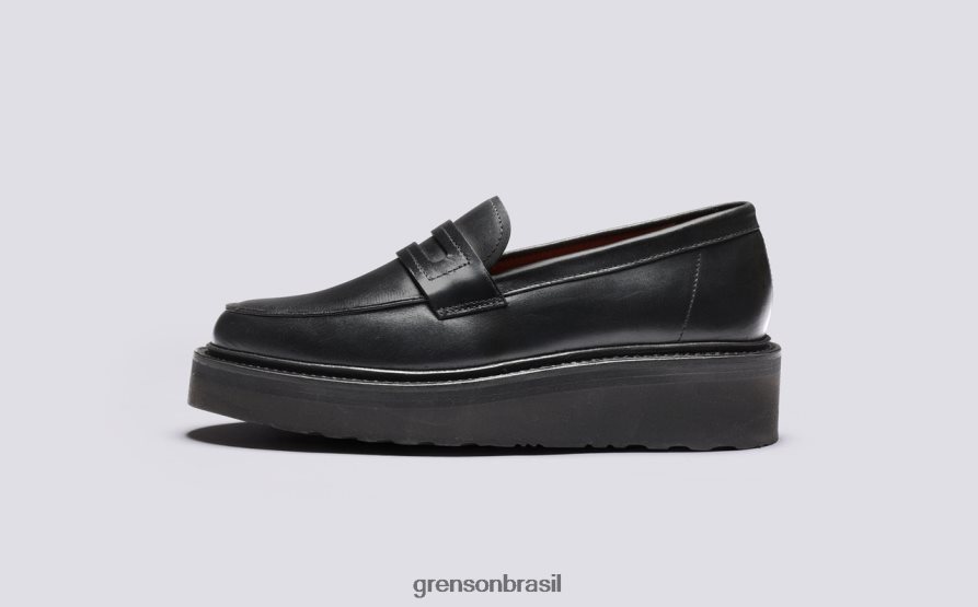 mulheres Grenson preto celeste mocassins 04NFHP241