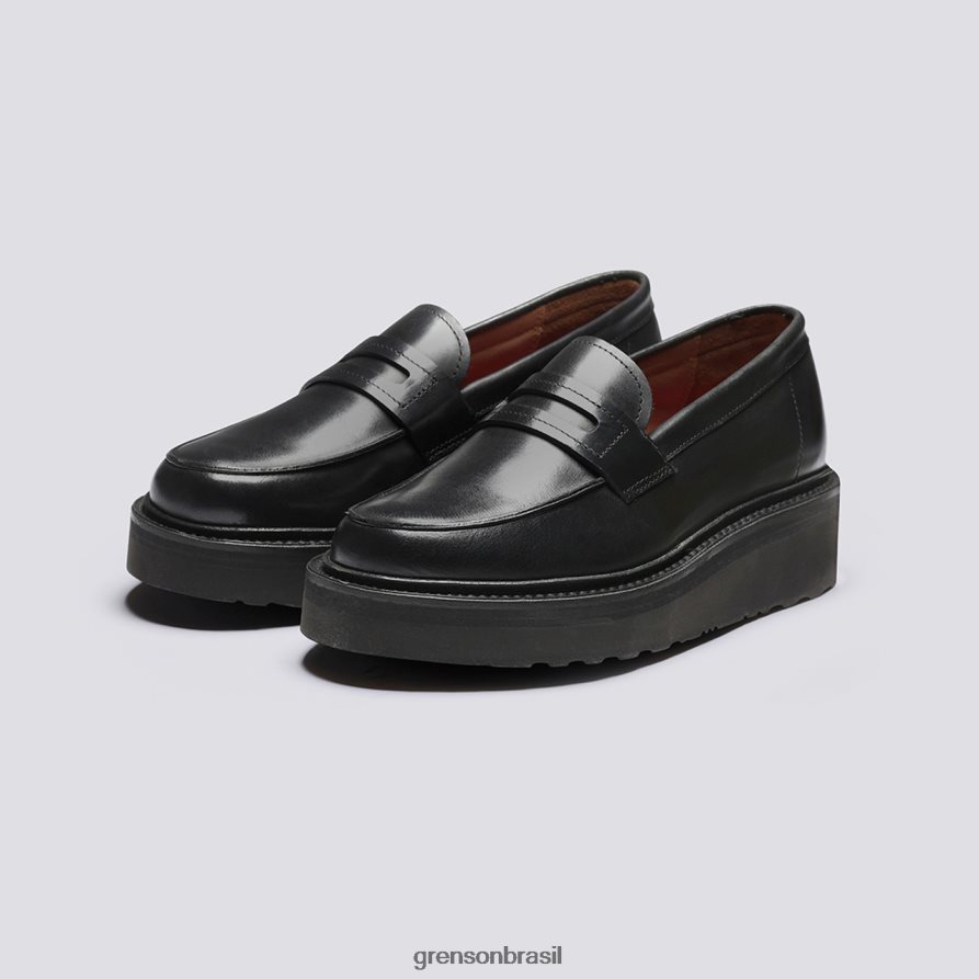 mulheres Grenson preto celeste mocassins 04NFHP241