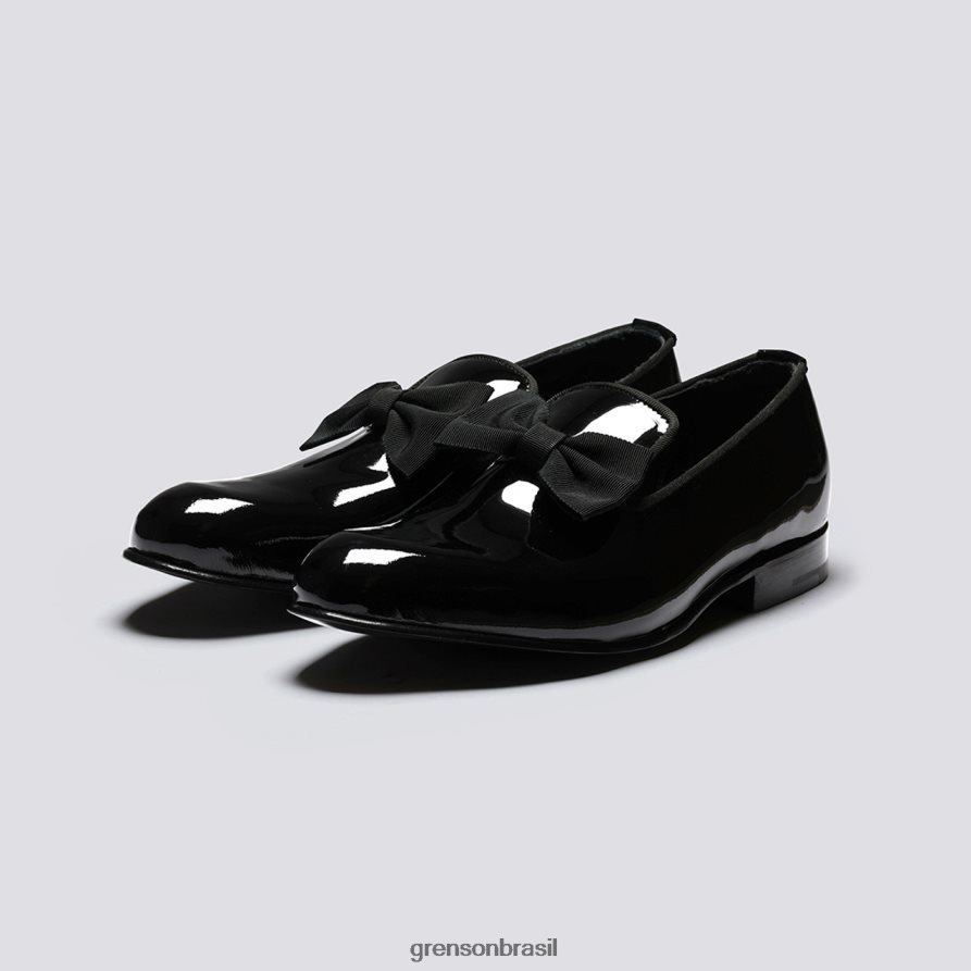 mulheres Grenson preto chinelo mocassins 04NFHP240