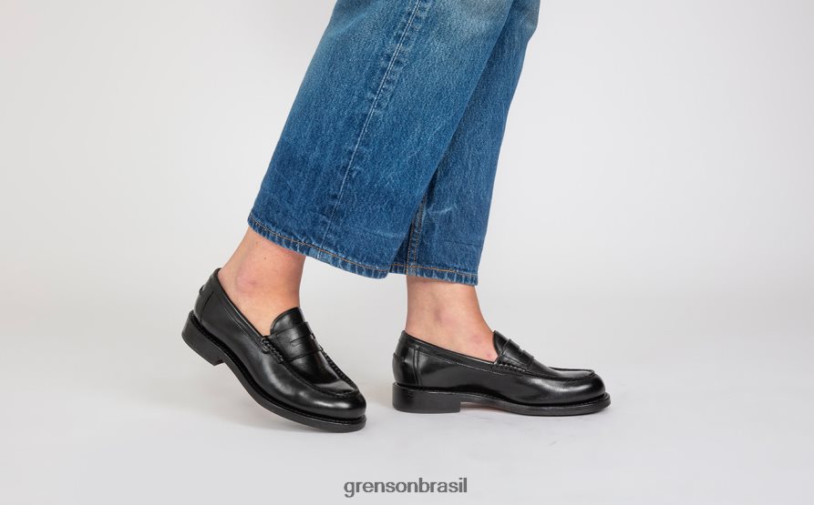 mulheres Grenson preto julie mocassins 04NFHP246