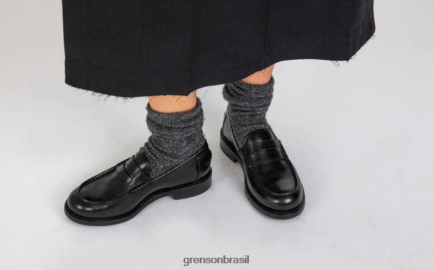 mulheres Grenson preto julie mocassins 04NFHP246