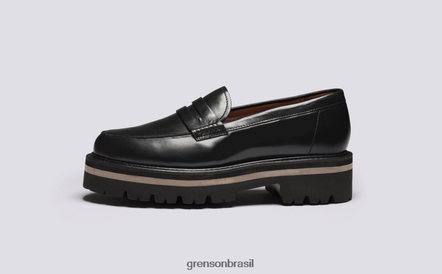 mulheres Grenson preto linda mocassins 04NFHP255