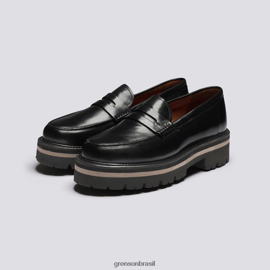 mulheres Grenson preto linda mocassins 04NFHP255