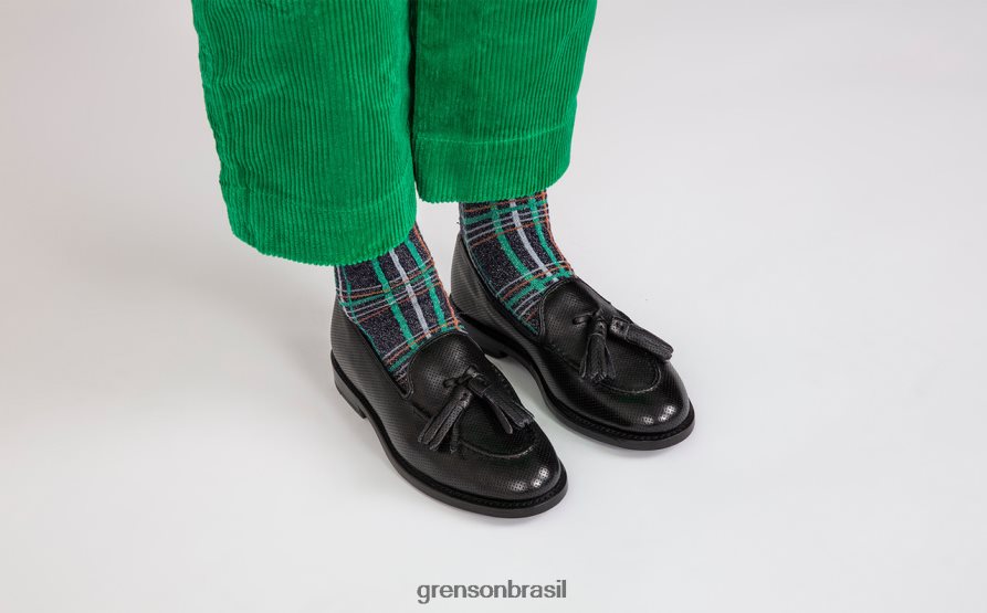 mulheres Grenson preto miranda mocassins 04NFHP249