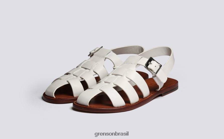 mulheres Grenson branco rainha sandálias 04NFHP378