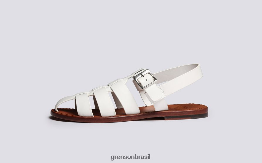 mulheres Grenson branco rainha sandálias 04NFHP378