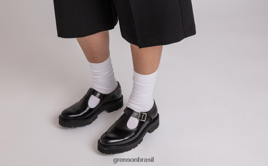 mulheres Grenson preto marilebone sandálias 04NFHP390