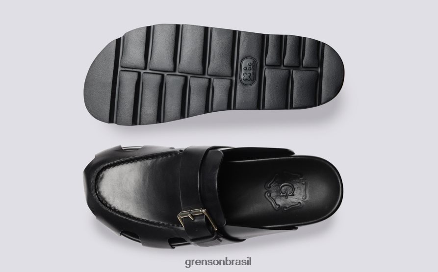 mulheres Grenson preto pontilhado sandálias 04NFHP372