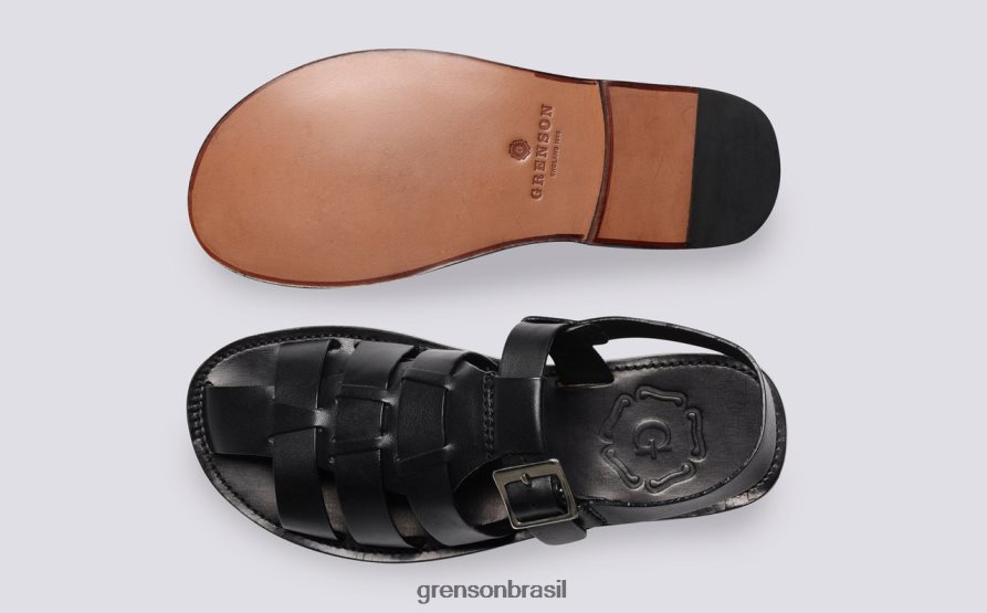 mulheres Grenson preto rainha sandálias 04NFHP382