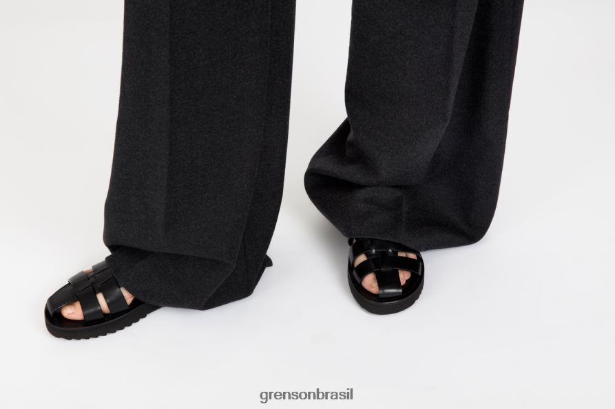 mulheres Grenson preto rainha sandálias 04NFHP385