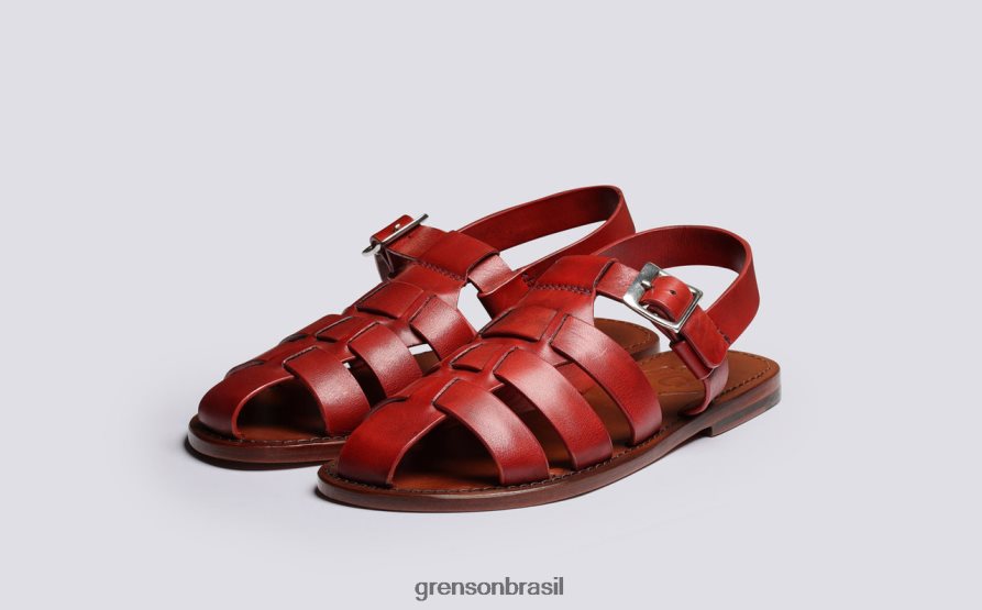 mulheres Grenson vermelho rainha sandálias 04NFHP379