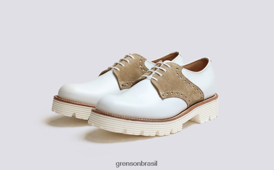 mulheres Grenson branco a estante l16 sapatos formais 04NFHP311
