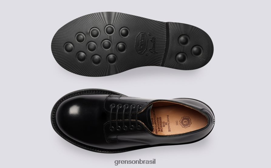 mulheres Grenson preto Devon sapatos formais 04NFHP308