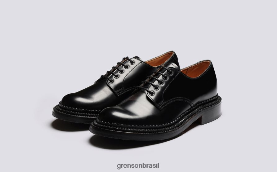 mulheres Grenson preto Devon sapatos formais 04NFHP309
