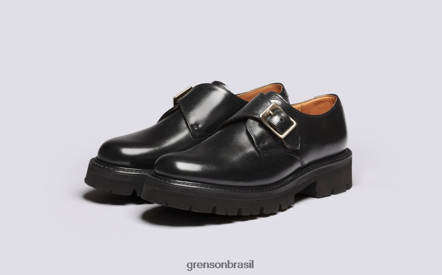 mulheres Grenson preto Jenna sapatos formais 04NFHP325