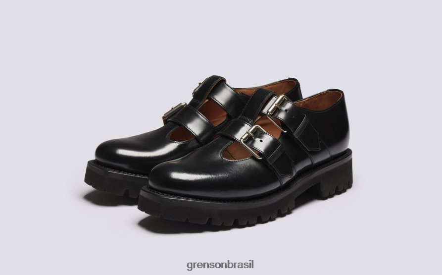 mulheres Grenson preto etta sapatos formais 04NFHP316