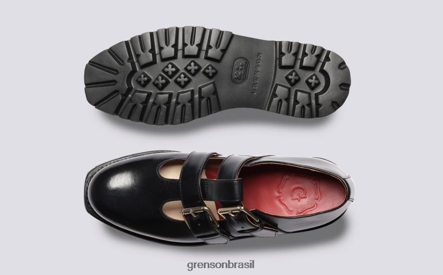 mulheres Grenson preto etta sapatos formais 04NFHP316