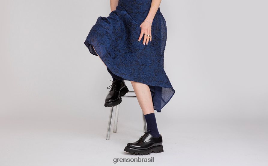 mulheres Grenson preto evie sapatos formais 04NFHP317