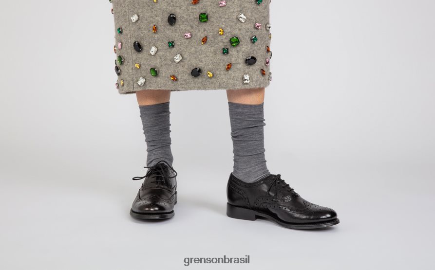 mulheres Grenson preto rosa sapatos formais 04NFHP313