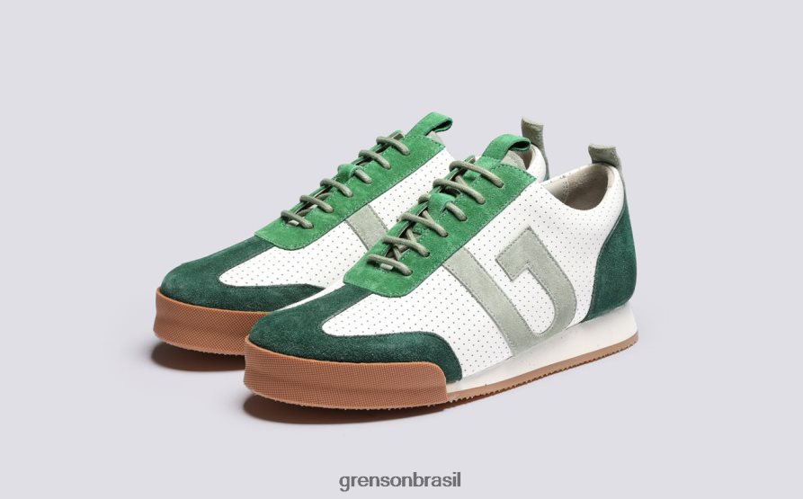 mulheres Grenson Branco Verde tênis 51 tênis 04NFHP361