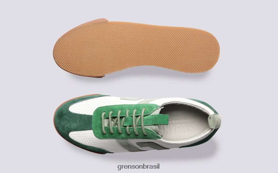 mulheres Grenson Branco Verde tênis 51 tênis 04NFHP361