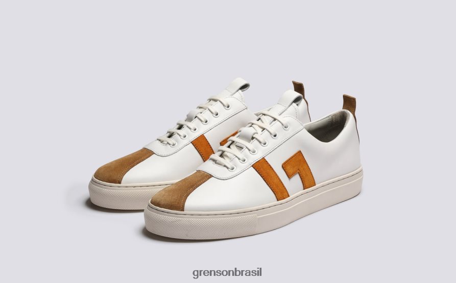 mulheres Grenson Branco amarelo tênis 67 tênis 04NFHP351