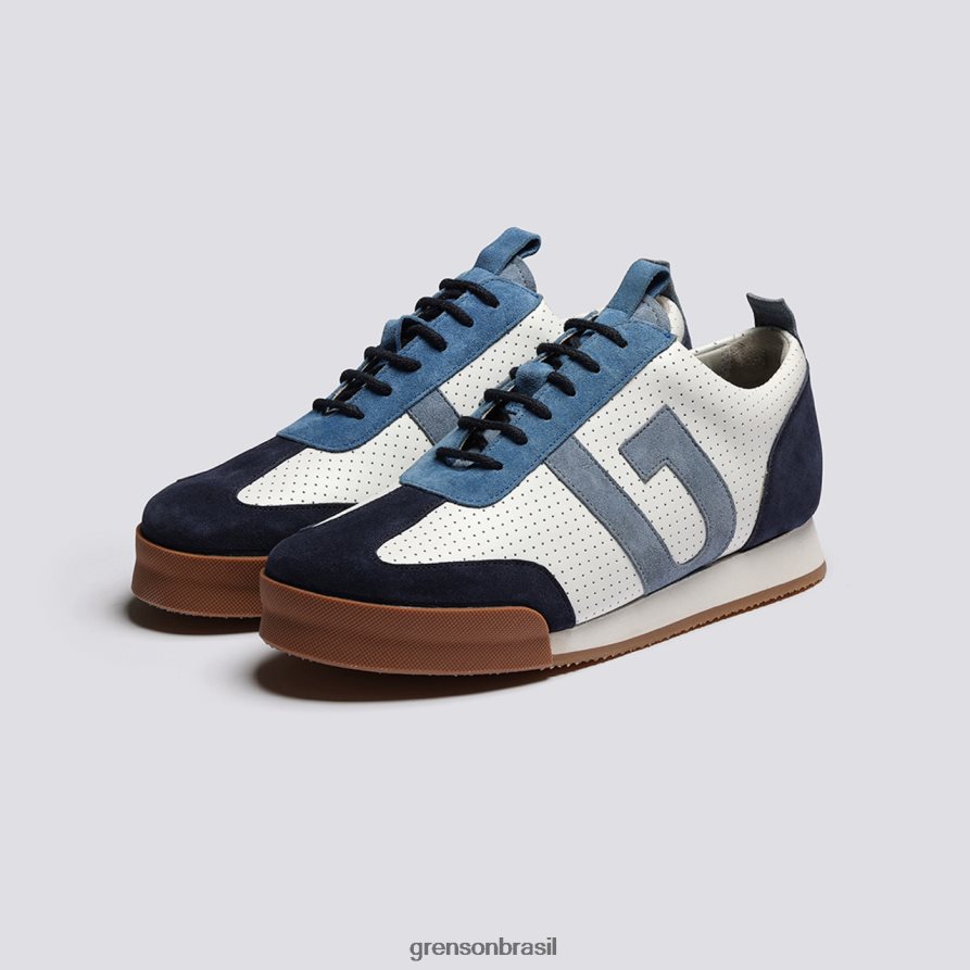mulheres Grenson Branco azul tênis 51 tênis 04NFHP344