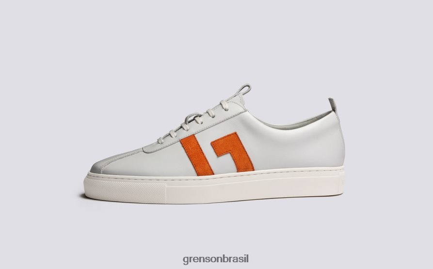 mulheres Grenson branco/laranja tênis 67 tênis 04NFHP353