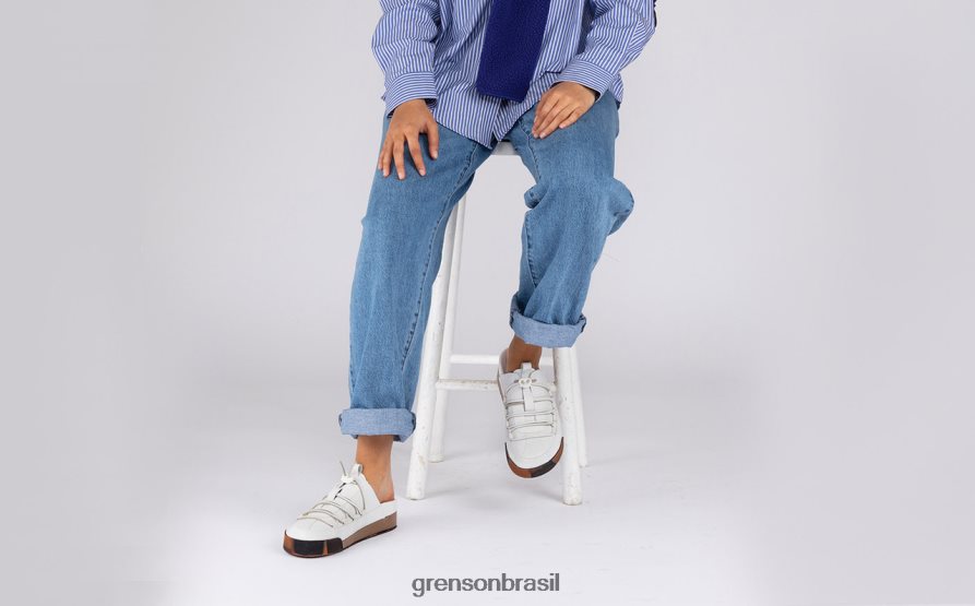 mulheres Grenson branco tênis 75 tênis 04NFHP356