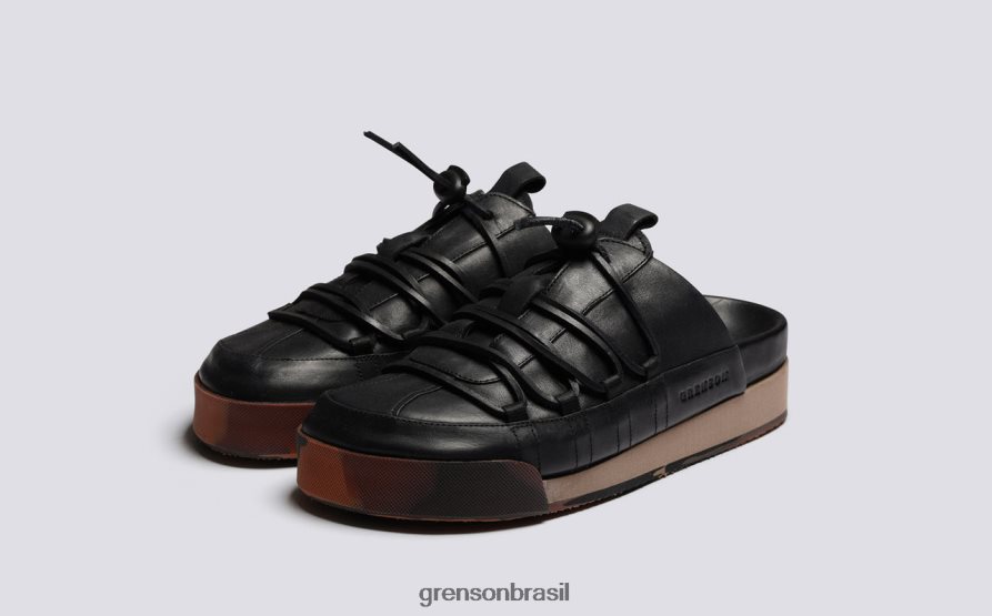 mulheres Grenson preto polido tênis 75 tênis 04NFHP358